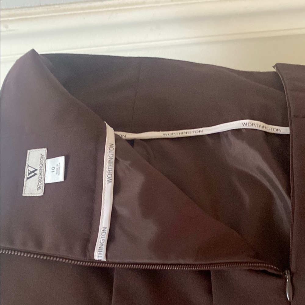 Worthington Brown Pencil Skirt